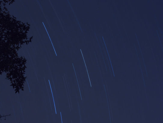 A first attempt at star trails