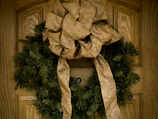 My lopsided wreath ...